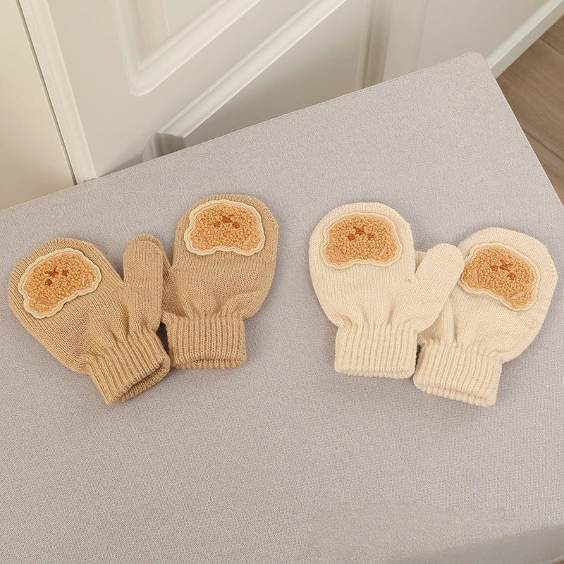 Bear Baby Knitted Hat and Gloves Set - PAMU8