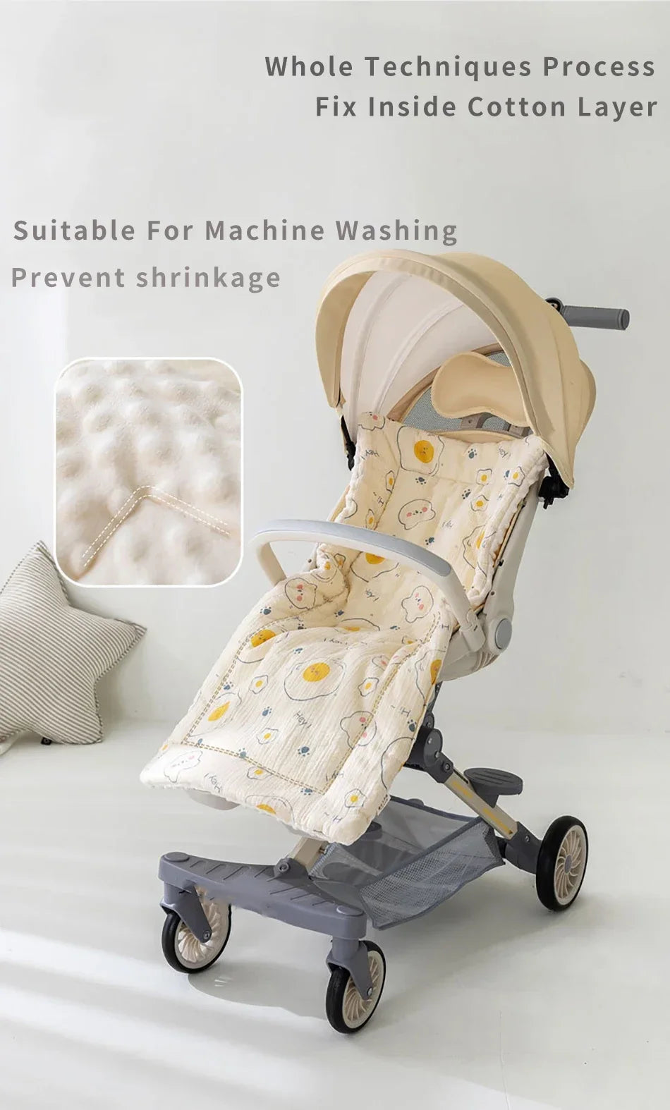 Baby Stroller Seat Cotton Mat