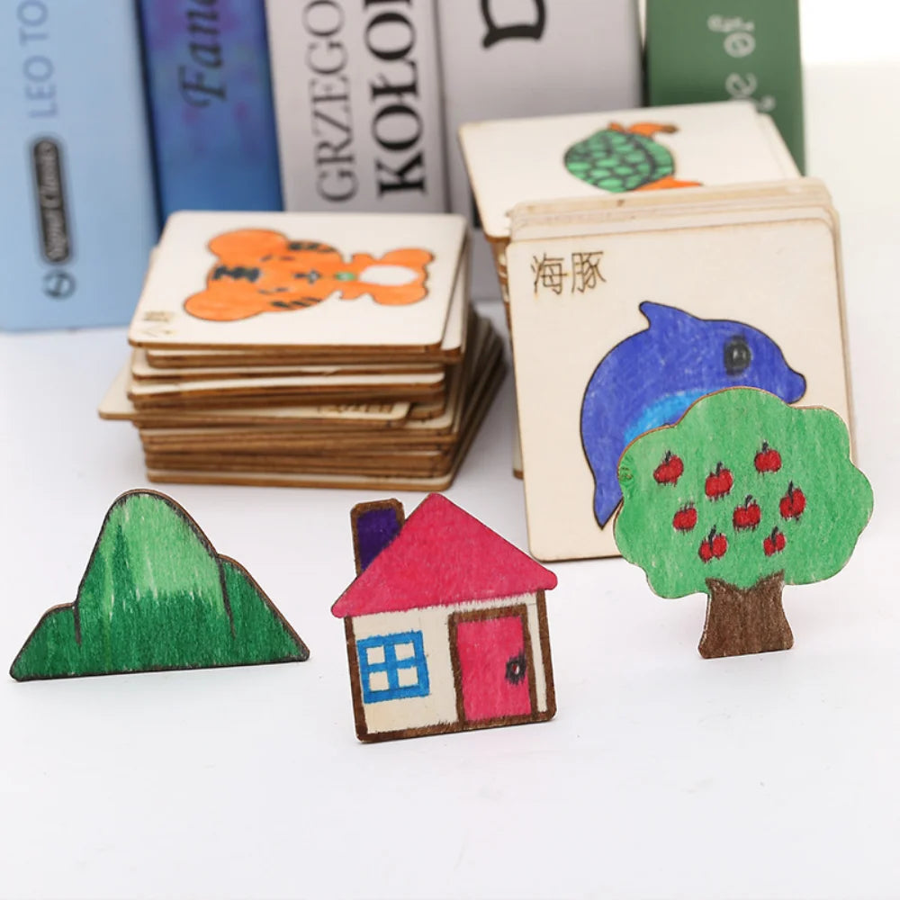 Wooden DIY Painting Template for Kids