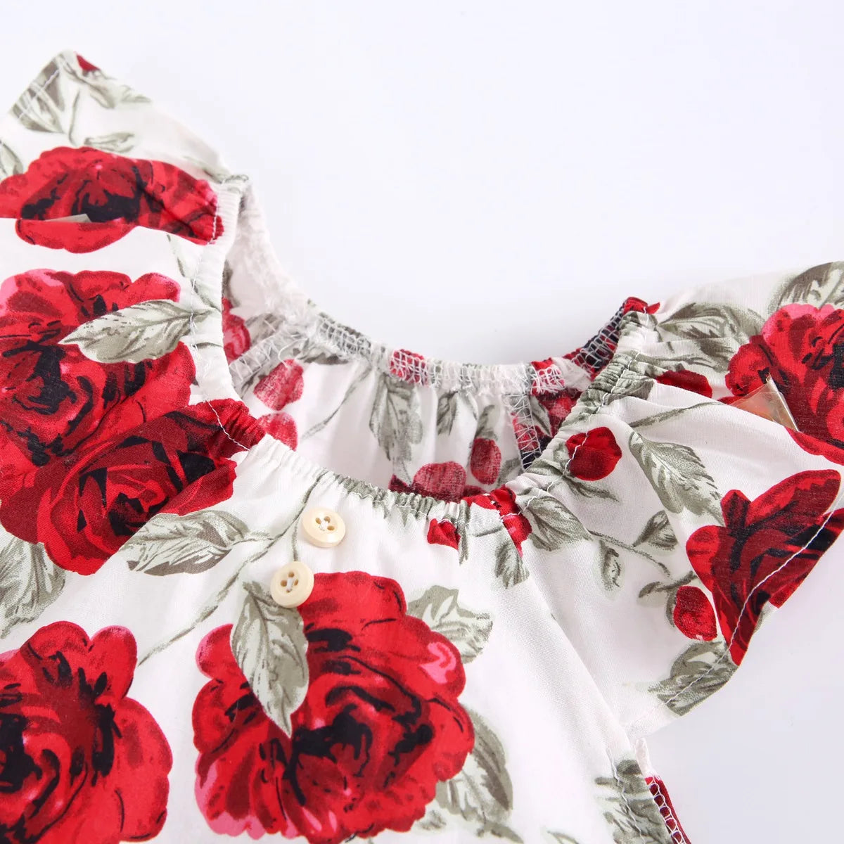 Floral Summer Baby Girls Bodysuit