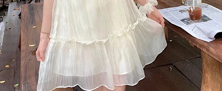 Necklace Petal Sleeve Maternity Dress
