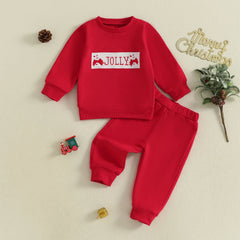 Christmas Baby Sweatshirt Set