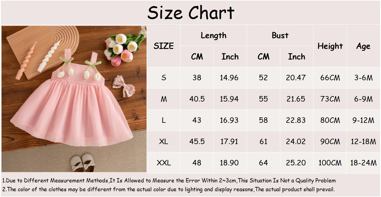 Baby Girl Dress Summer Tulip Suspender Girl Dress Cute Mesh Girl Princess Dress Party Dresses For Girls