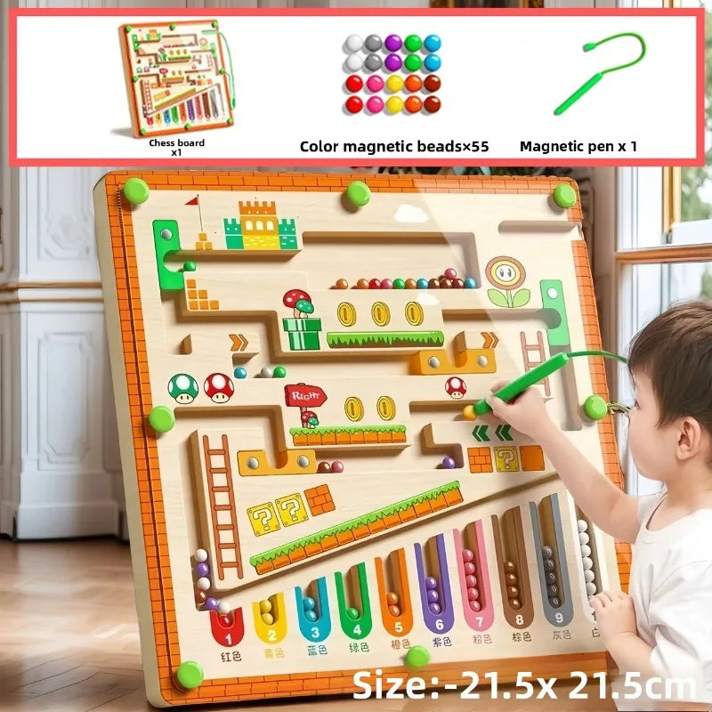 Magnetic Color and No. Maze Toys