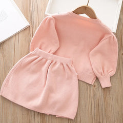 Sweater and Skirt School Set