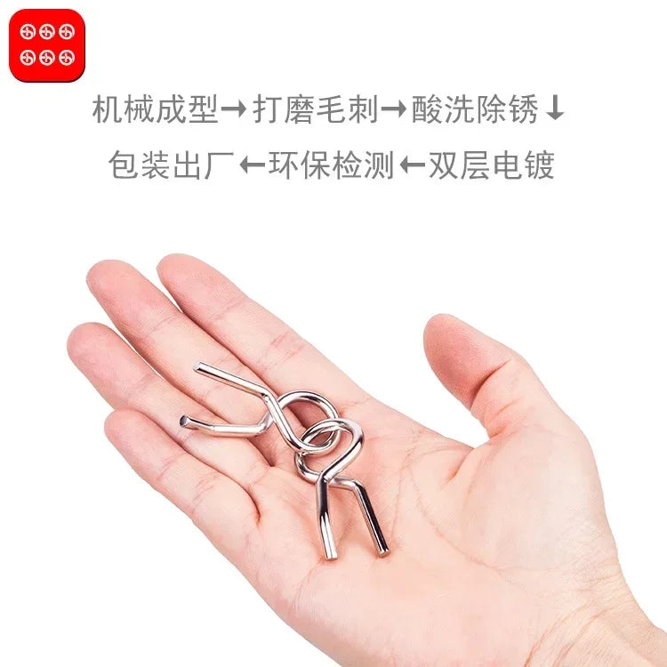 8Pcs Metal Montessori Puzzle