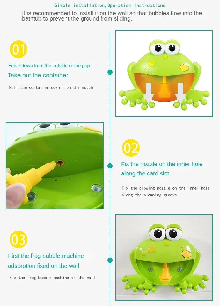 Frog Music Kids Bath Toy for Children - PAMU8