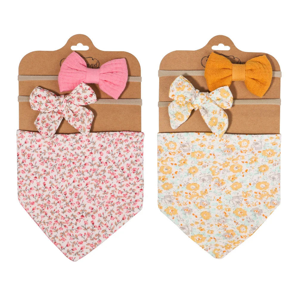 3Pcs BabyBibs with Bow