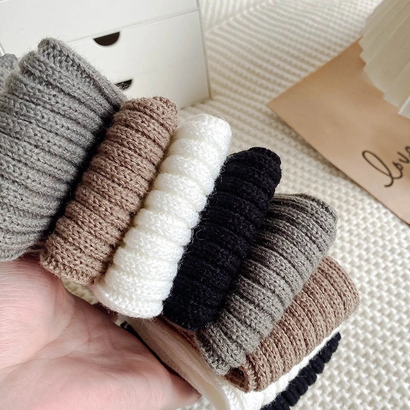 Soft Cotton Leg Warmers Knee Socks - PAMU8