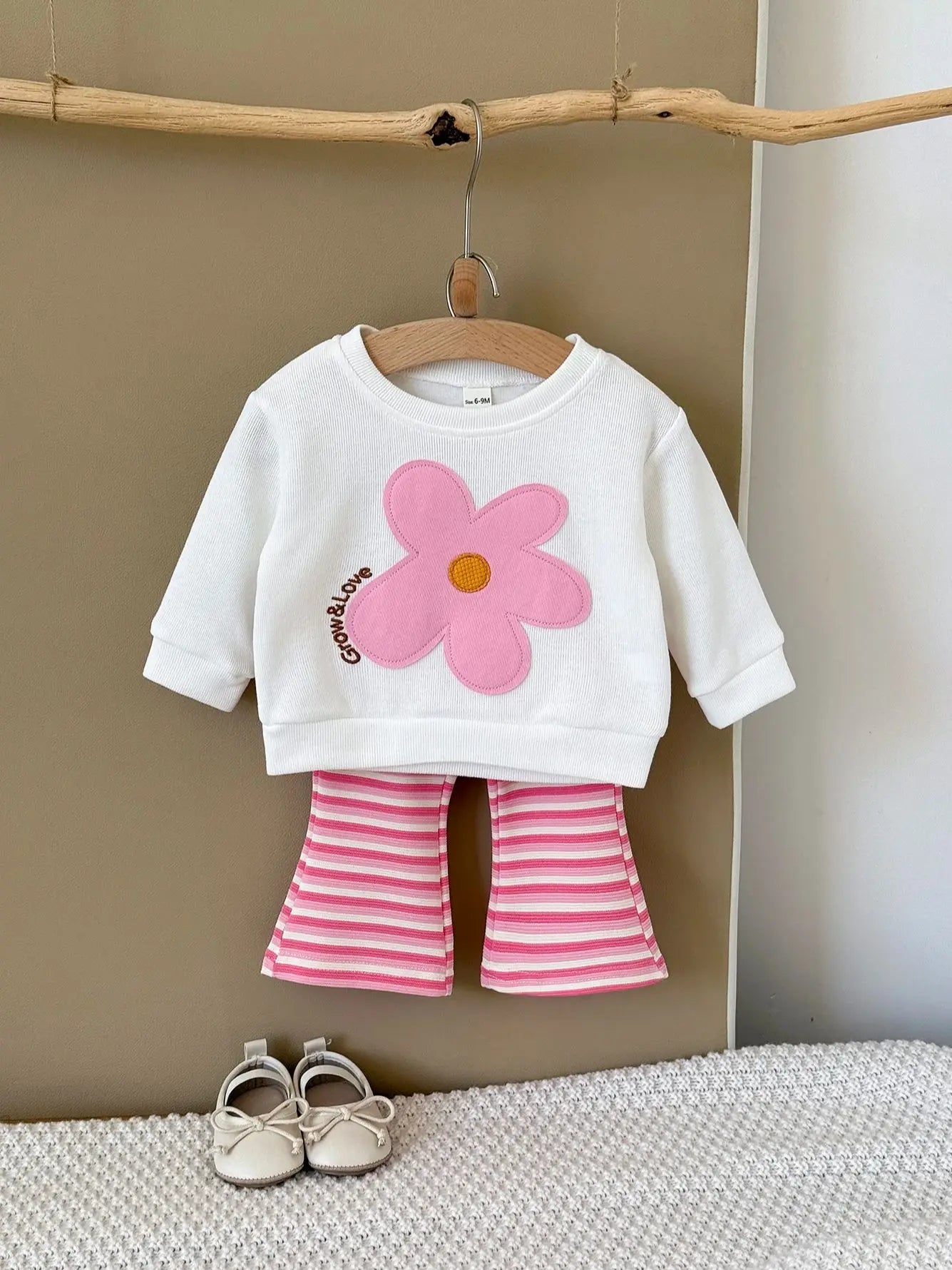 White Patchwork Top Pants