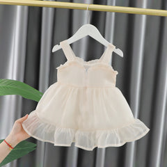 Sweet Bow Silk Princess Dress