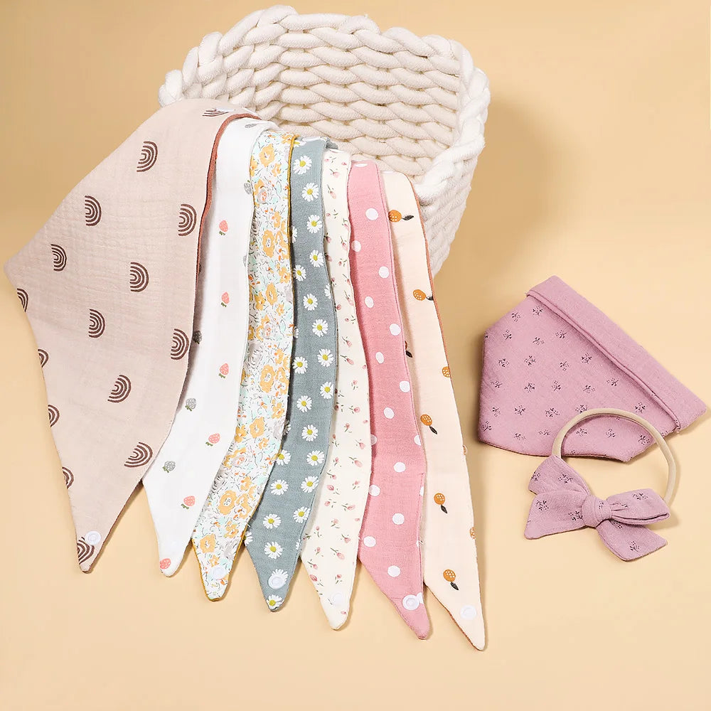 3Pcs BabyBibs with Bow