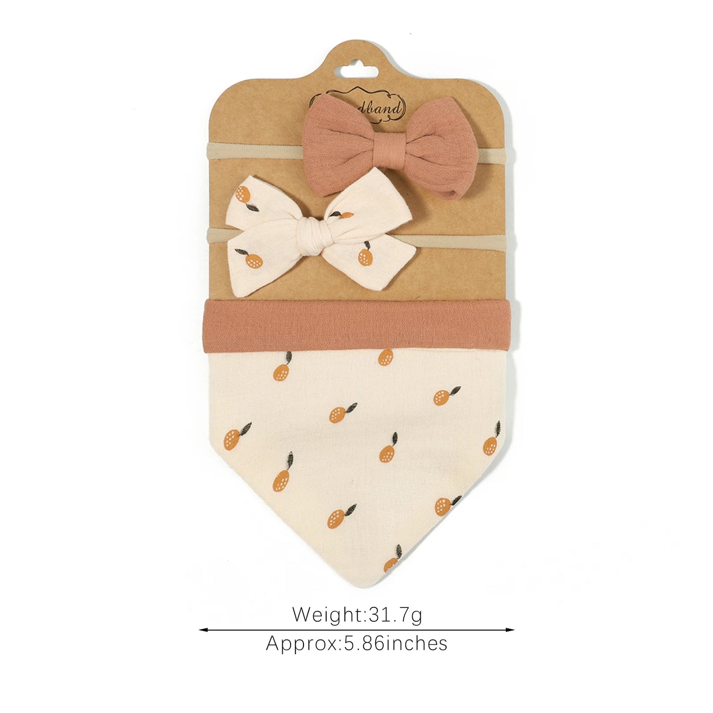 3Pcs BabyBibs with Bow