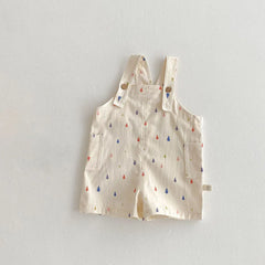 Kids' Spring Jumpsuit, Unisex Casual Romper