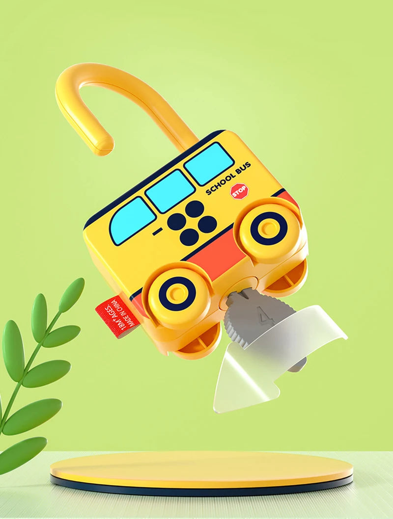 Baby Learning Lock with Key Car Toy