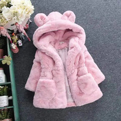 Faux Fur Winter Kids Coat