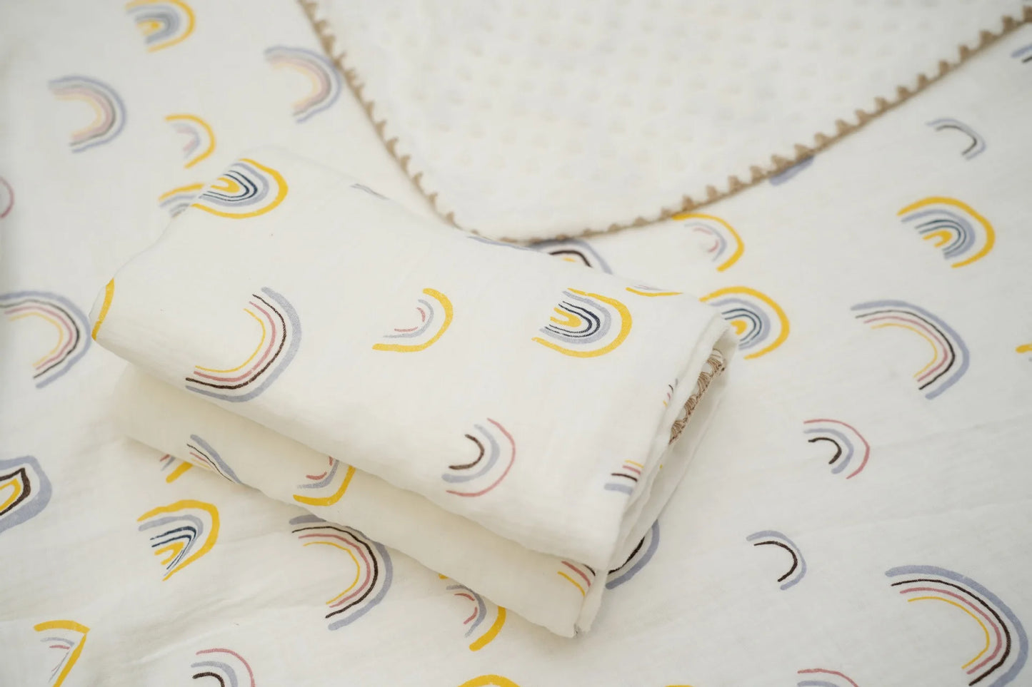 Newborn Bear Print Blanket Pure Cotton - PAMU8