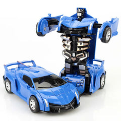 Mini 2-in-1 Transforming Robot Car Toy