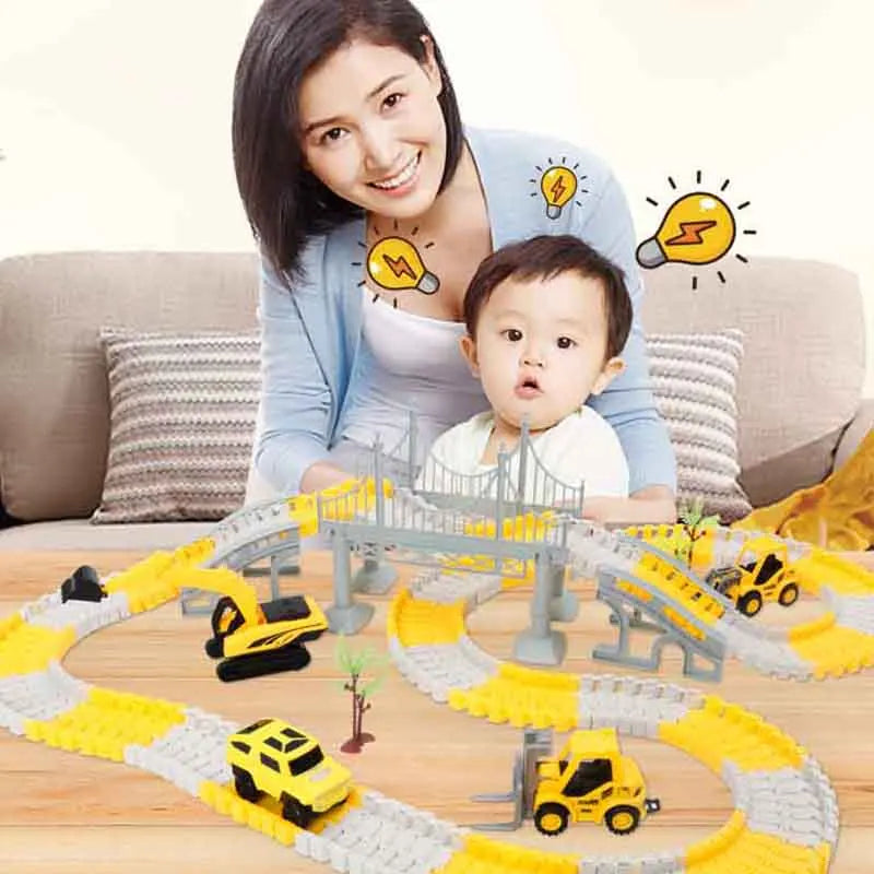 137-467pcs Baby Electric Track Toy