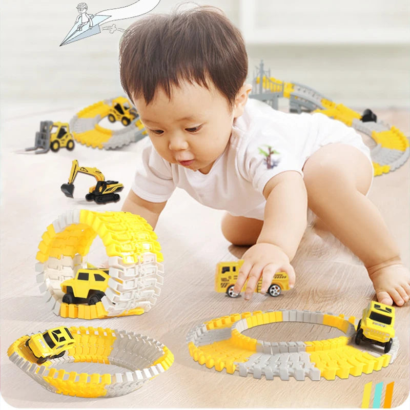 137-467pcs Baby Electric Track Toy