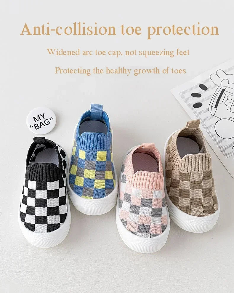 Classic Plaid Non-Slip Sneakers Sport Shoes - PAMU8