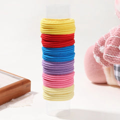 Elastic Hair Ties for Girls, 12-Pack Scrunchie Set