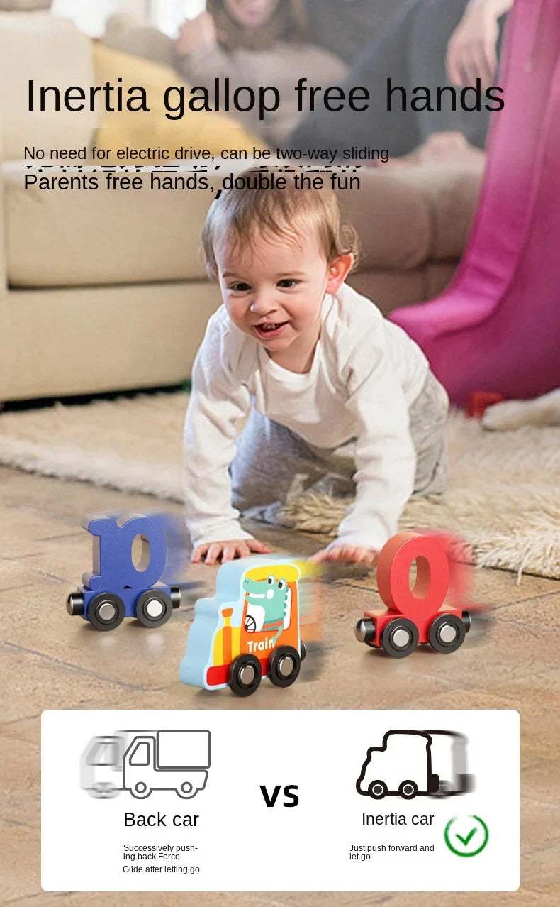 Magnetic Digital Train Children's Educational Toys - PAMU8