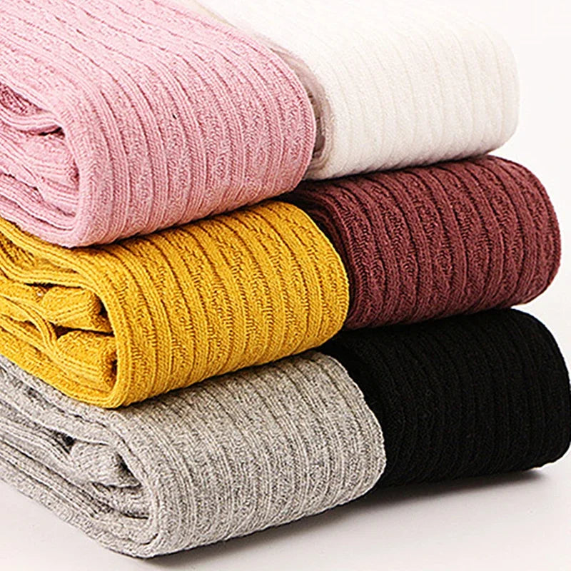 Baby Girl Tights Solid Cotton