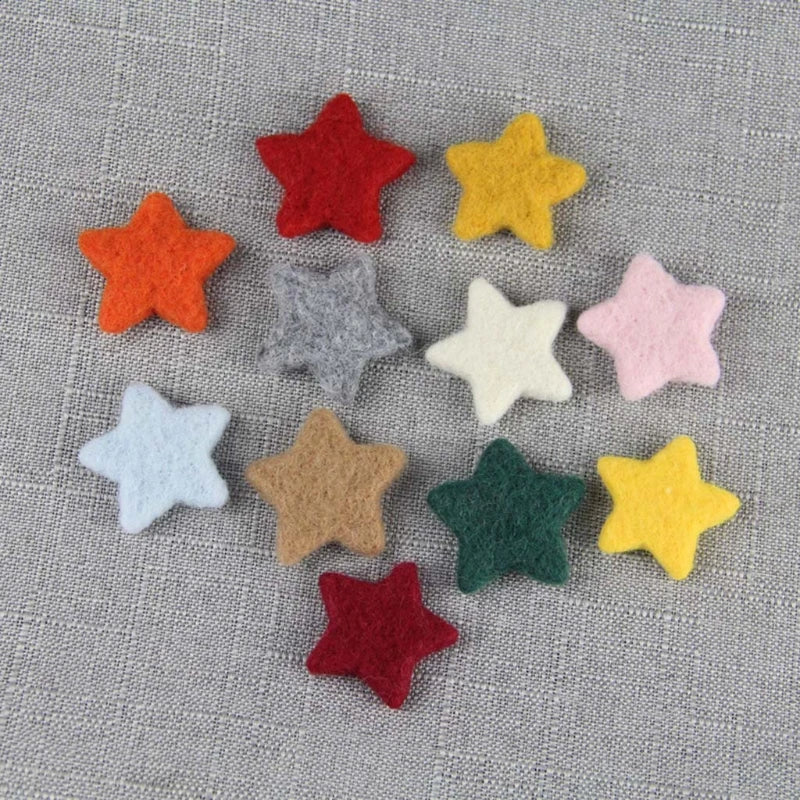 5Pcs Baby Wool Felt Stars Photography Accessories - PAMU8