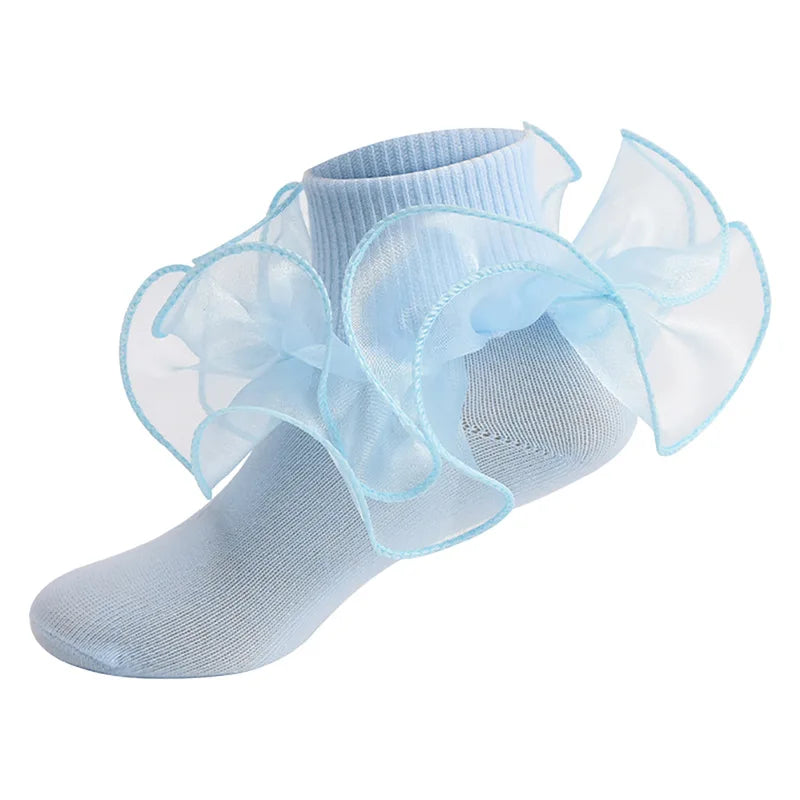 Baby Lace Ruffles Girls Ankle Socks