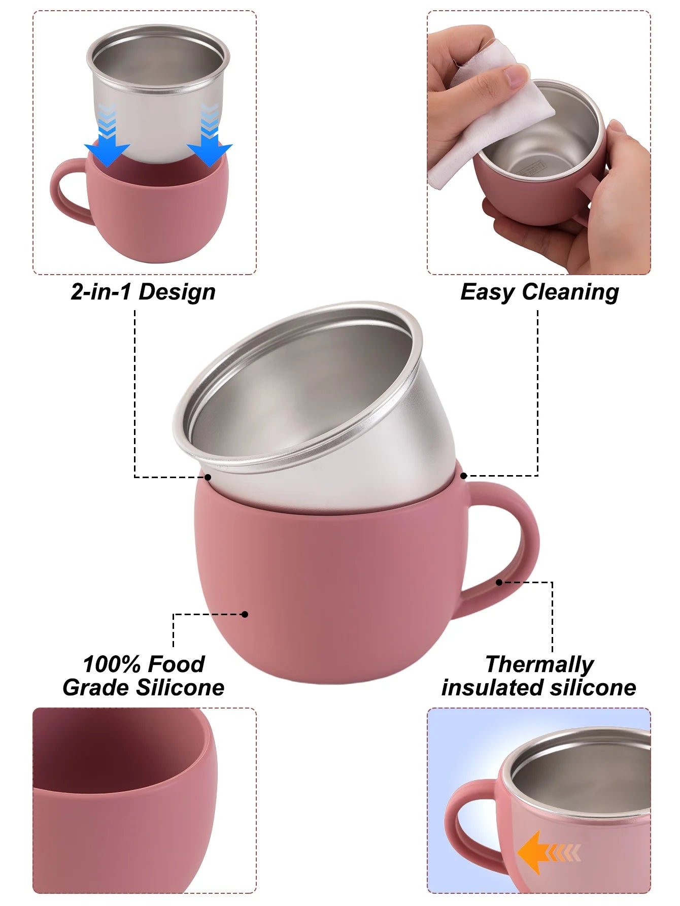 Stainless Steel Cup For Baby - PAMU8