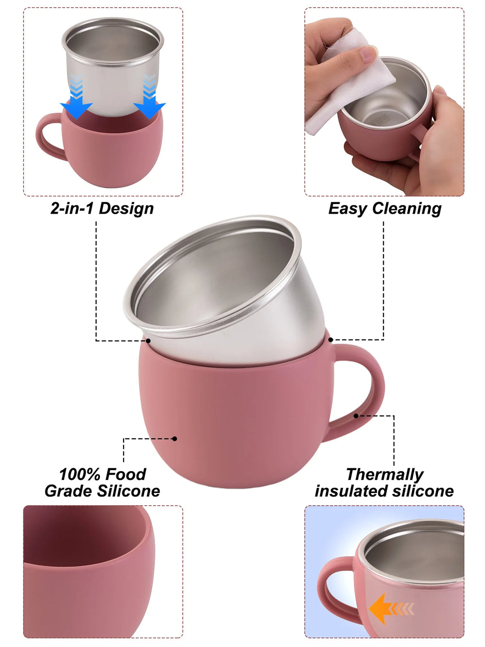 Stainless Steel Cup For Baby - PAMU8