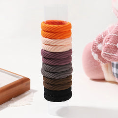 Elastic Hair Ties for Girls, 12-Pack Scrunchie Set