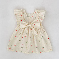 Cherry Girls Bow Jumpsuit