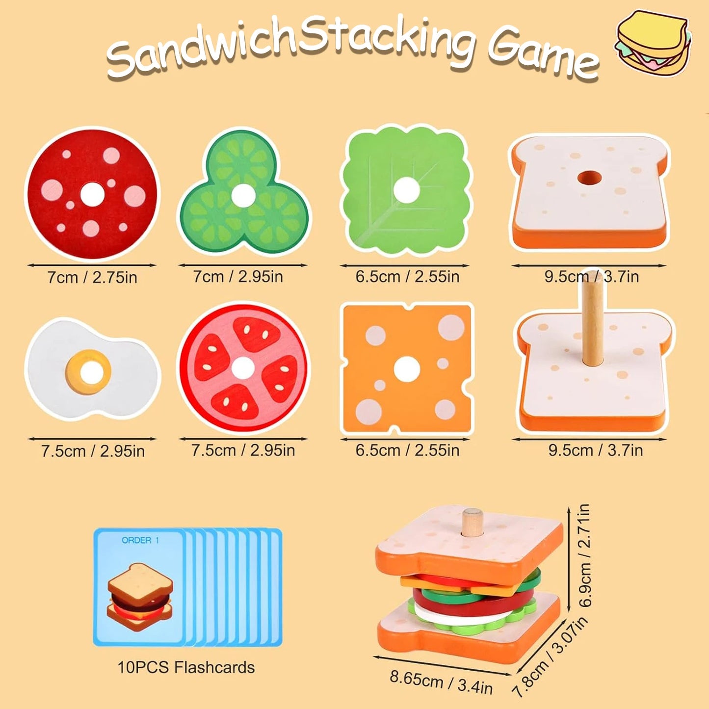 Sandwich Stacking Toys