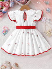 Girls Infant Floral Print Dress | 0-3 Years Summer