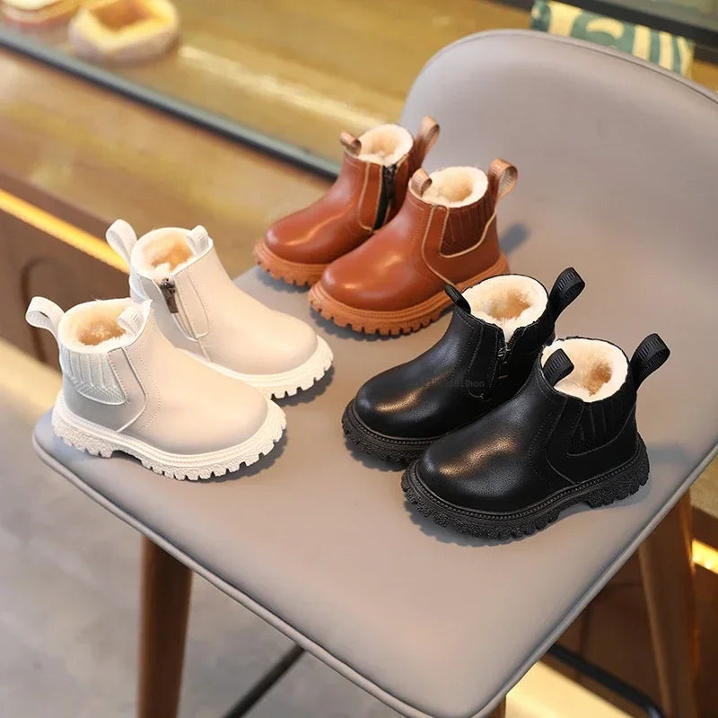 Boys Girls Casual Ankle Boots