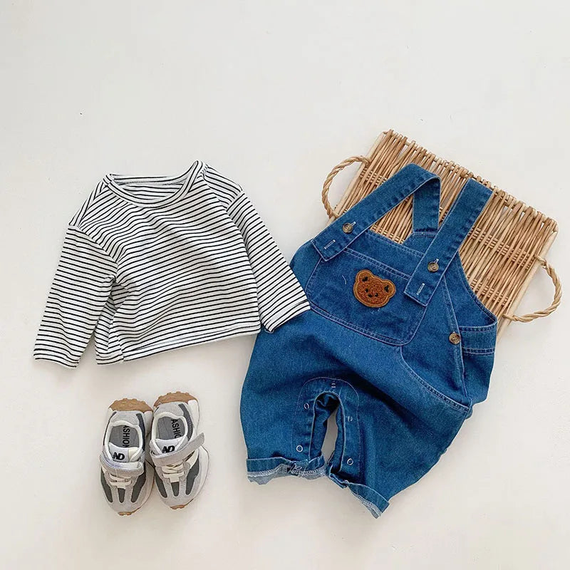 Denim Overall Baby Boys Suits