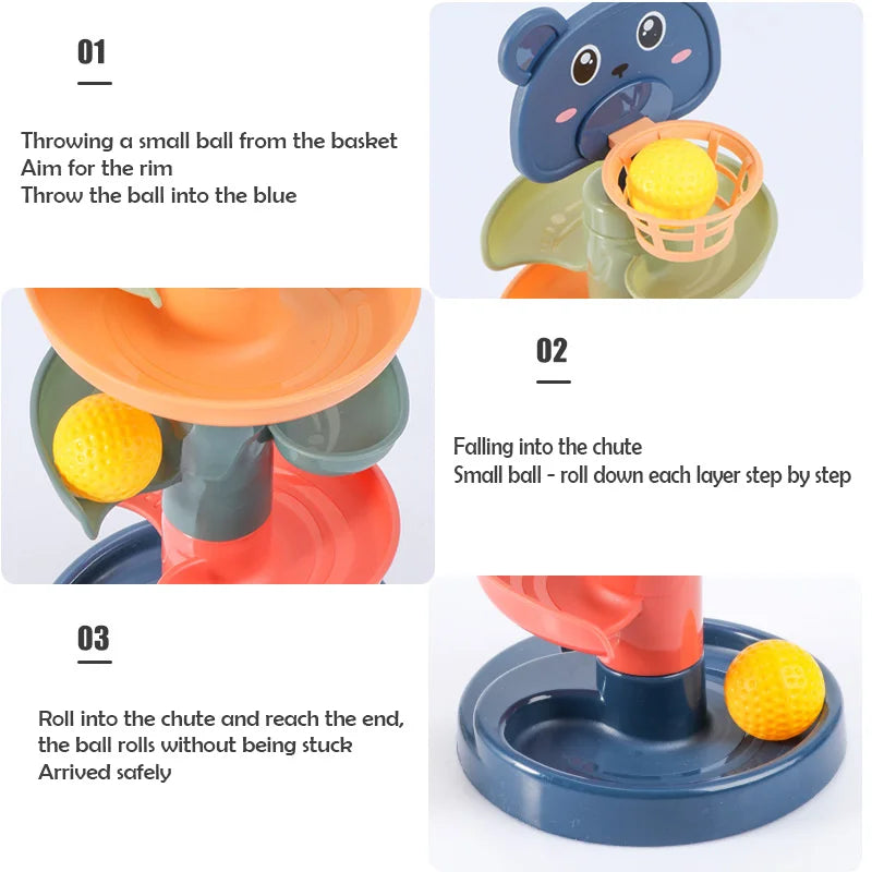 2-7 Layes Track Rolling Ball Pile Toy