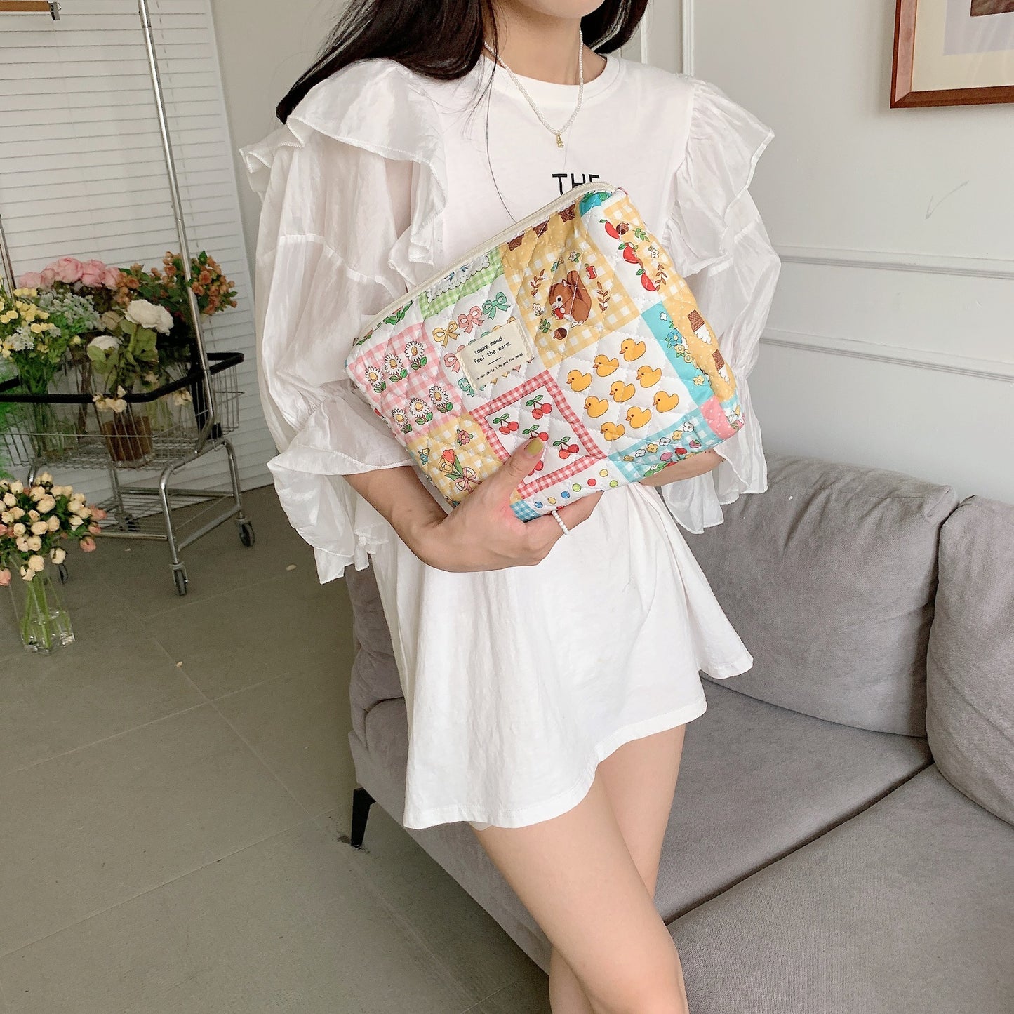 Cartoon Print Nappy Bag