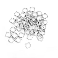 Silver Heart Spacer Beads for DIY Jewelry | PAMU8
