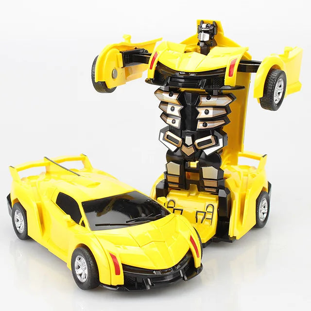 Mini 2 In 1 Car Toys Robot Car