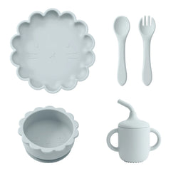 Baby Feeding Plate Set, 5-Piece Toddler Dinnerware