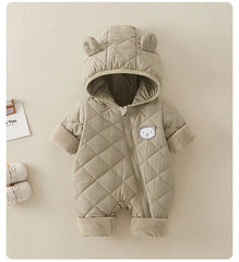 Fleece Lined Cotton Infant Romper