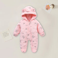 Cartoon Soft Winter Baby Romper