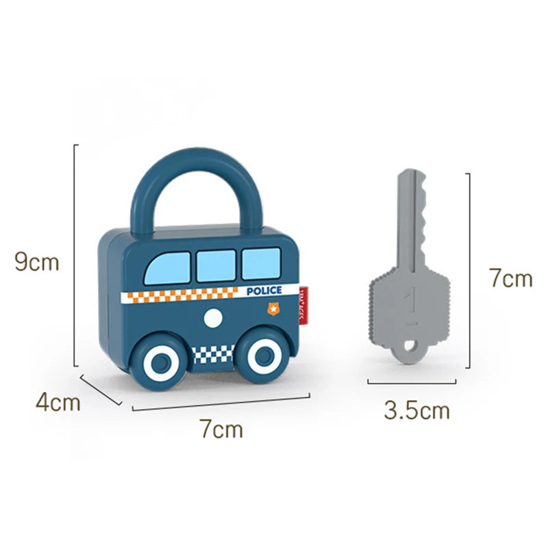 Baby Learning Lock with Key Car Toy