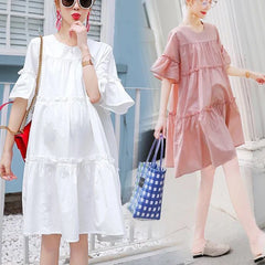 Cotton Chiffon Maternity Dress