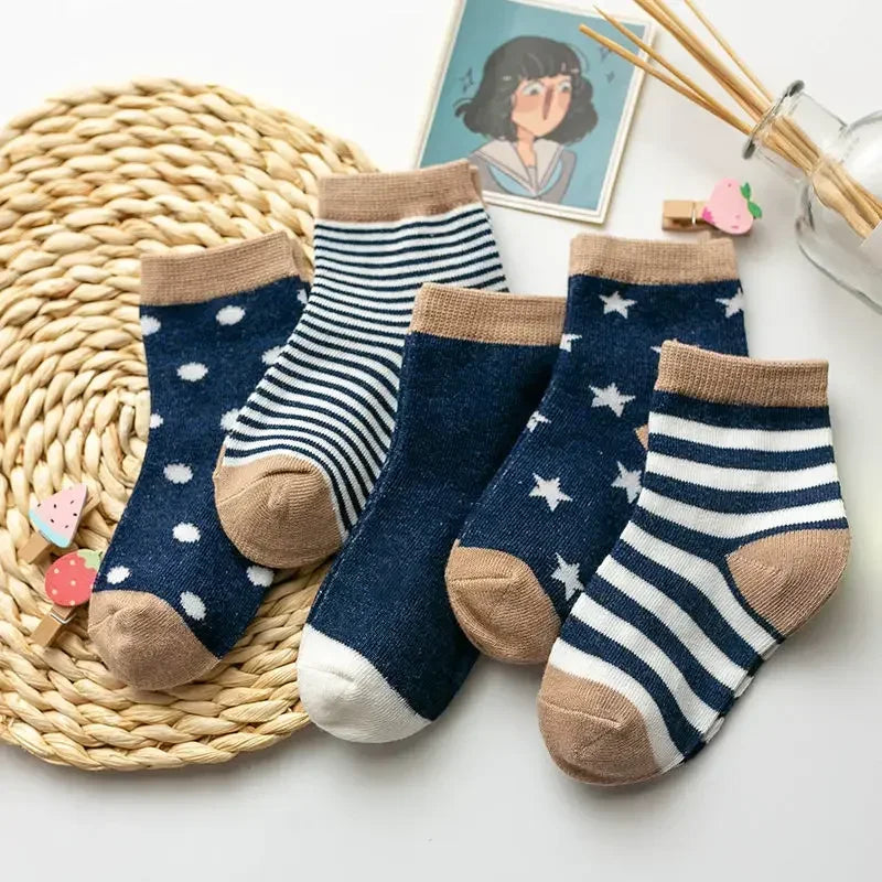 Cotton Stripe Cartoon Knitted socks