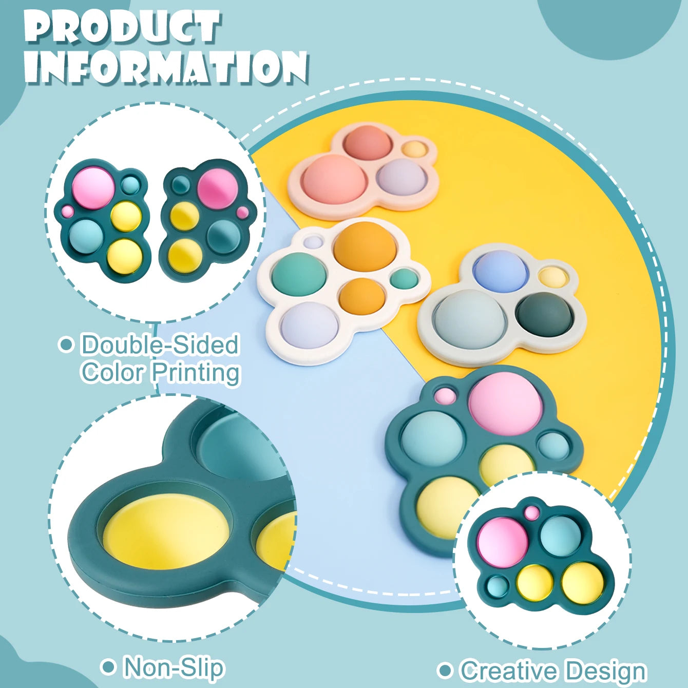 Kids Finger Press Teething Toys