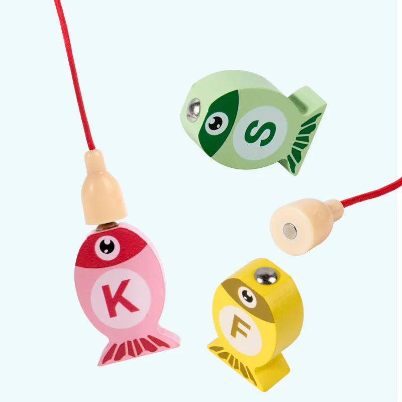 Kids Wooden Fishing Toys